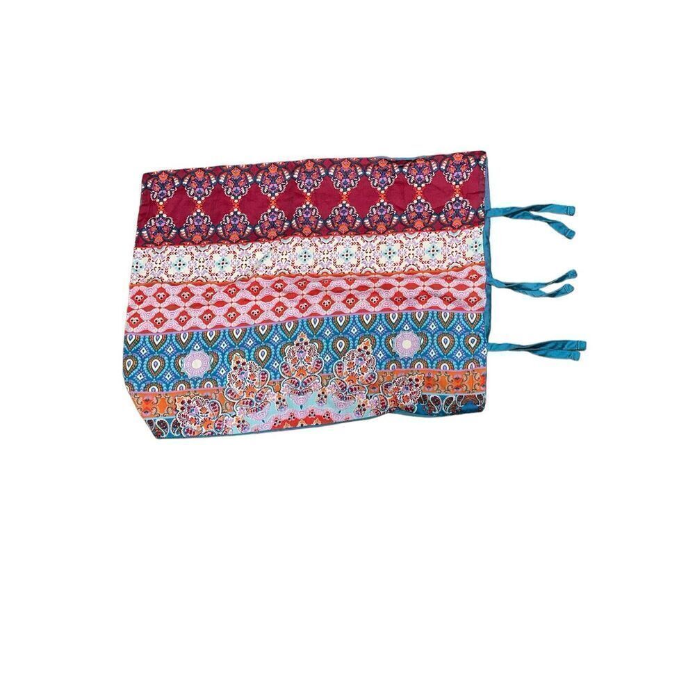 Nice Anthropologie rectangle Boho Colorful Pillow Case Cover Cute Girly Applique